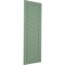 Ekena Millwork True Fit PVC Single Panel Chevron Modern Style Fixed Mount Shutters, Track Green, 18W x 44H, PR TFP001CV18X044TG - alternate 5